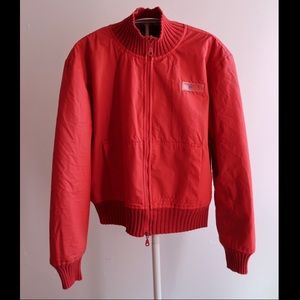 Red Vintage Polo Ralph Lauren Bomber Jacket